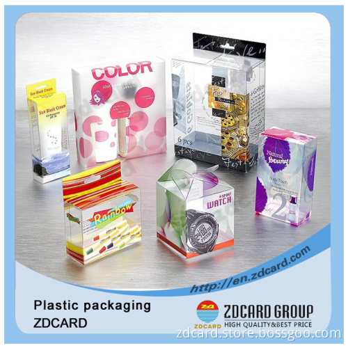 Clear PVC and PET Plastic Gift Packaging Box (zd231)